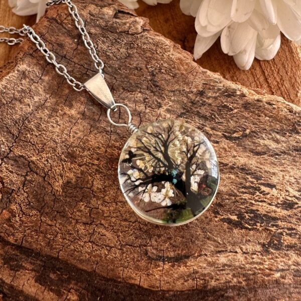 Collar Arbol de la vida blanco