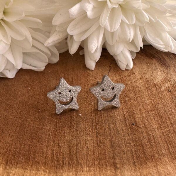 Aros Estrellita feliz brillantina