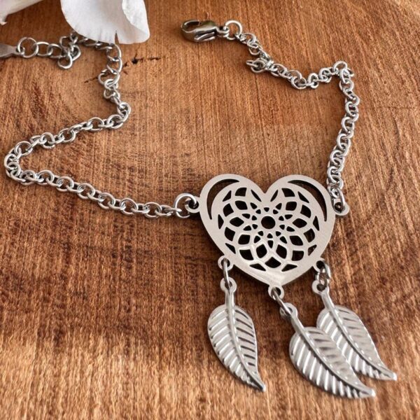 Pulsera Atrapasueños corazòn