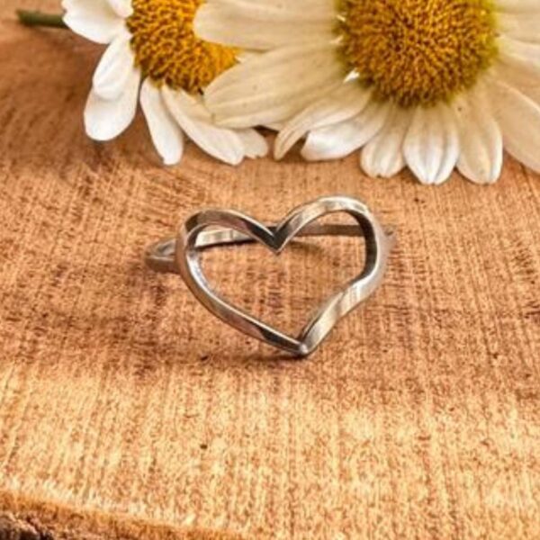 Anillo Corazón dibujado