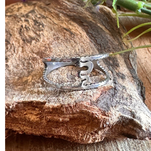 Anillo Doble linea vivora