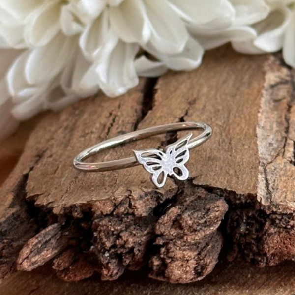 Anillo Mariposa puntilla