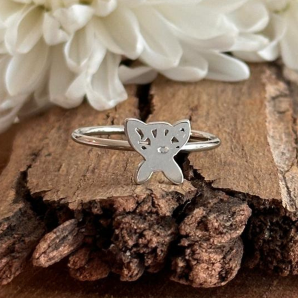 Anillo Mariposa gatito