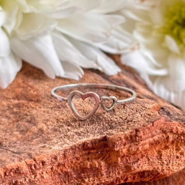 Anillo Doble cor + mini