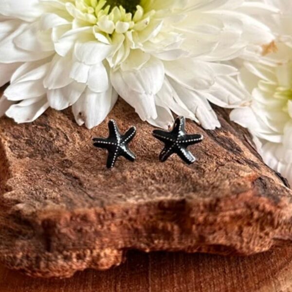 Aros Estrellas de mar negros